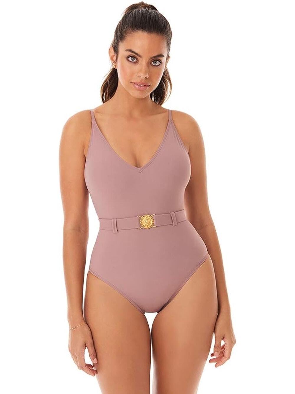 Skinny Dippers Swimsuit Women’s Extra Large NWT Simba belted gold belt beach